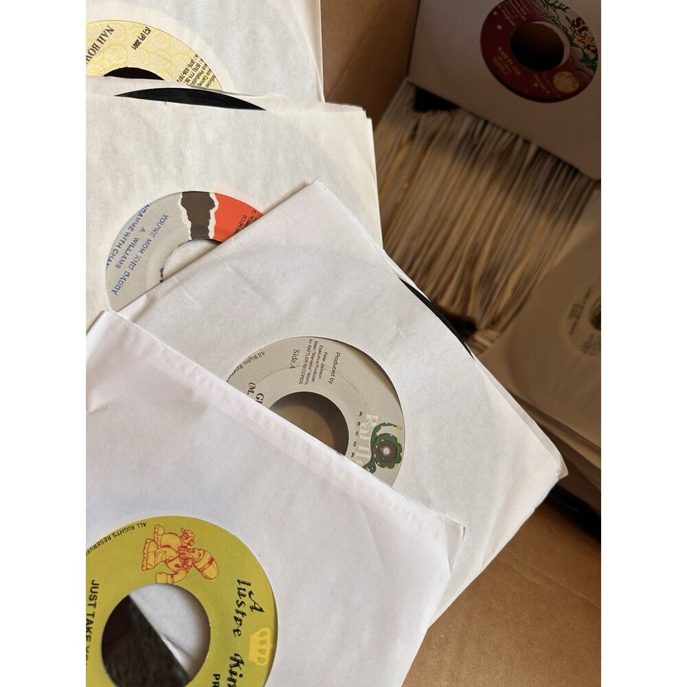 Lot Of 30 Random 45rpm REGGAE Vinyl Records From Jamaican Record Shop Closing!